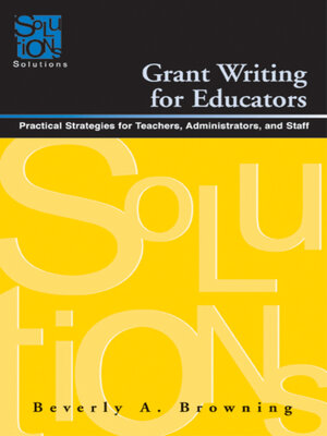 cover image of Grant Writing for Educators